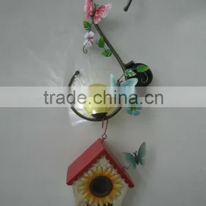 Decorative Painting Metal Bird House for Garden Decoration thumbnail-1