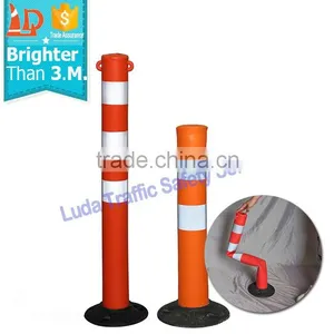 Unbreakable EVA Flexible Roadway Plastic Barrier Post With Super Bright Reflective thumbnail-3
