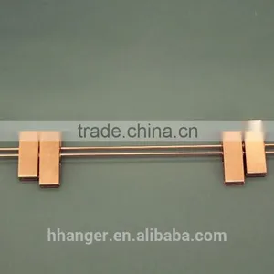 Rose Golden Copper Like Metal Clips Fitting for Wooden / Plastic Hangers thumbnail-1