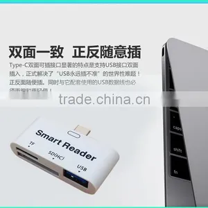 USB 3.1 Type C USB-C to USB 3.0 Female OTG Adapter & TF SD Smart Card Reader For PC Laptop Tablet Macbook thumbnail-5