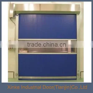 Full Transparent Automatic Industrial High Speed Pvc Rapid Rolling Door HSD-073 thumbnail-1