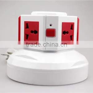 ME-S1 One Layer Vertical Rotary Floor Socket of Universal Socket Outlet With Switched Socket and 1 Meter Power Line thumbnail-2