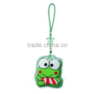 Wholesale Customized Cartoon Shaped Flocking PVC Phone Rub thumbnail-6