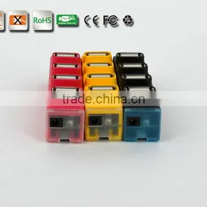 Hi-speed 4 Port MINI Colorful USB 2.0 HUB 480MbPS For PC Laptop Computer thumbnail-2