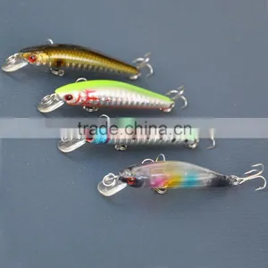 4Pcs 74mm/4.5g Minow Fishing Lure Hard Bait With Hooks Metal Ball Tackle thumbnail-1