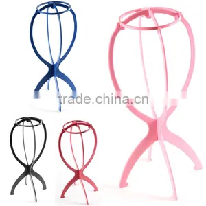 Factory Price Multi Colors Wig Display Stand, Cheap Plastic Wig Stand thumbnail-1