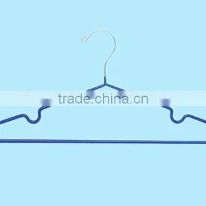 Blue Finished Non-Slip PVC Coated Cloth Hanger thumbnail-2