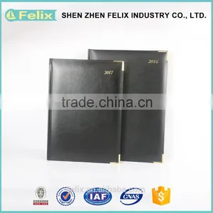 Wholesale China Market Fabric Covered Gold Edge Agenda Notebooks thumbnail-4