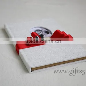 Unique Design Wedding Record Memories Guest Book With Photo Frame You Can Put Photo in the Cover thumbnail-2