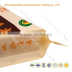 Customized 10kg Non Woven Plastic Packaging Bags for Rice With Hand Length Handle thumbnail-4