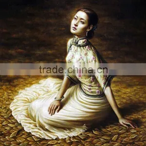 Chinese Woman Oil Painting thumbnail-1