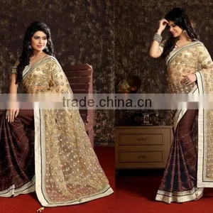 BLACK NET SAREE ONLINE thumbnail-4