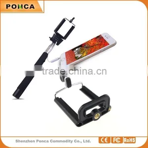 Manufacturer Price Colorful Selfie Stick With Cable for Travel Mini Wired Handheld Monopod Cable Take Pole Selfie Stick Z07-5S thumbnail-1