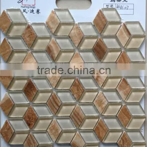 Microcrystal Glass Mix Stone Mosaic Tile 14BS107 thumbnail-1