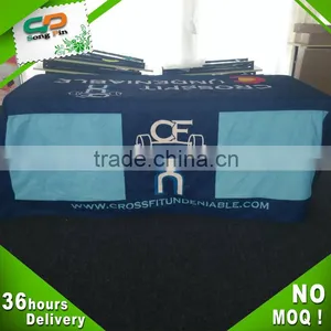 Whosale Polyester Rectangular Type Table Cover With Logo thumbnail-2
