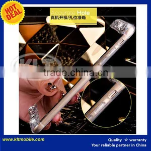 KLT Fashion Luxury Leopard Skin PU Leather Wallet Case For Apple With Card Slots & Diamond Buckle thumbnail-4