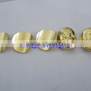 2015 Souvenir Custom Curve Metal Gold Coins With Your Own Fashion Design thumbnail-2
