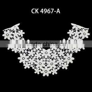 New Design White Cotton Lace Fabric Cotton Embroidery Lace for Dress thumbnail-2