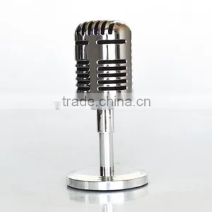 Home KTV Bluetooth 10 Meters Transfer Metal Material Acoustic Retro Microphone Bluetooth Speaker thumbnail-1