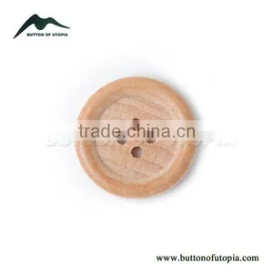 36L 4-holes Natural Wood Coat Button thumbnail-1