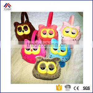 Owl Pattern Cony Lining Kids Earmuffs thumbnail-1