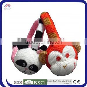 Winter Warm Kintted Cute Animal Earmuffs thumbnail-1