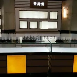 Indian Carved Solid Wood Furniture Kiosk for Jewelry Store Interior Decoration thumbnail-6