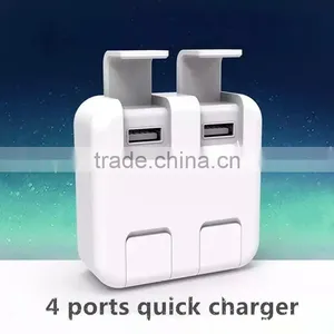 High Quality Flush-Type 4 Ports USB Charging Station Adapter thumbnail-1