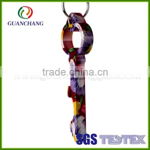 Custom Logo Stainless Steel Beer Bottle Opener Keychain thumbnail-3