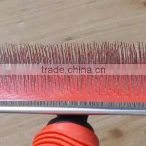 Pet Slicker Brush With Black and Red Color thumbnail-3