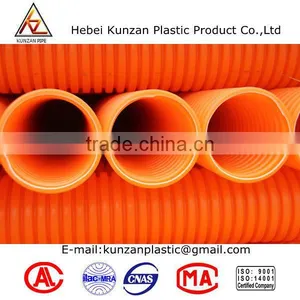 Plastic Corrugated Modified Polypropylene Pipe Cable Communications Conduit Electrical Conduit Pipe thumbnail-6
