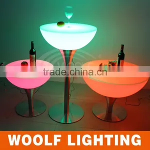 Fashional Bar Nightclub Round Glow LED Table thumbnail-1