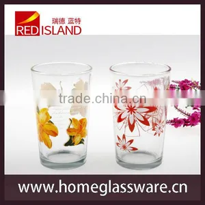Manufactory Supply 12oz Glass Cup With Printing, Glass Tumbler thumbnail-1