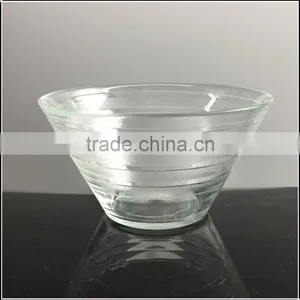 Glass Reusable Salad Bowl Set Made of Centrifugal Machine thumbnail-1