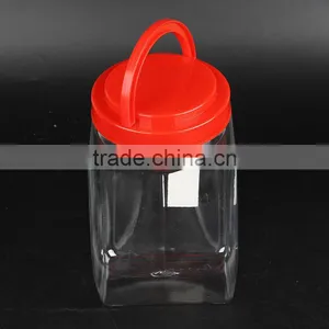 Plastic Cookie Jar Biscuit Tin Small Food Jar thumbnail-4