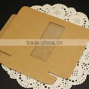 Supplier Kraft Paper Packaging Box With Clear Window for Cell Phone Accessories, Paper Boxes thumbnail-5
