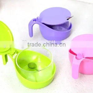 New Arrival Colorful With Cover Spoon Plastic Soy Saucet Condiment thumbnail-5