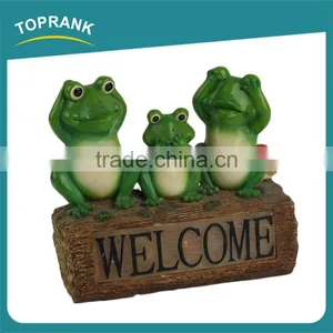 Outdoor Decoration Solar Powered Frog Resin Lamp Glow in the Dark Garden Ornament thumbnail-1