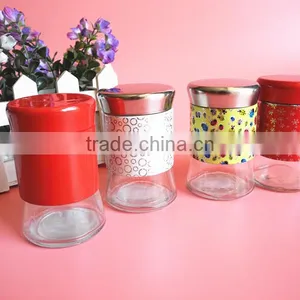 Kithchen Use High-end Glass Spice Jar With Sifter Covers Lid thumbnail-1