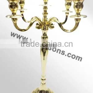 Wholesale Wedding Gold Plated Candelabra thumbnail-3