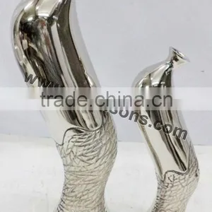 Bronze Color Metal Single Flower Vase, Beautiful Flower Vase thumbnail-1