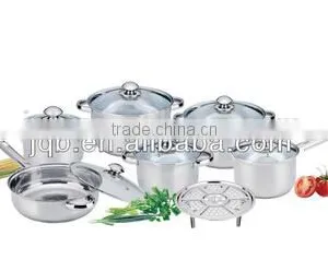 High Quality 15pcs Stainless Steel Cookware Set thumbnail-3