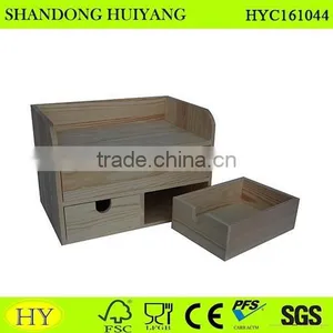 FSC Storage Box Wooden Desktop Organizer thumbnail-2