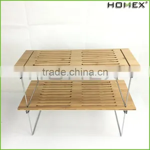 Eco-friendly Bamboo Kitchen Stackable Shelves Homex-BSCI thumbnail-1