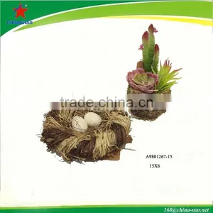 Natural Straw Bird Nest for Garden thumbnail-1