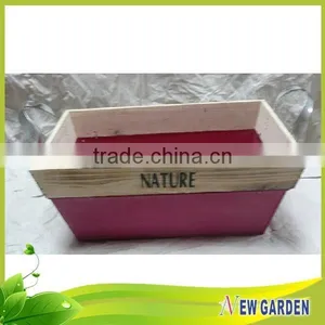 China Wholesale Durable Garden Lightweight Retangle Wooden Pot thumbnail-5