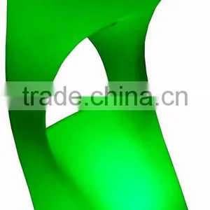 Nightclub PE Plastic Made Nighclub Bar Stool /colorful Changing Led Light up Standing Bar Stool thumbnail-2