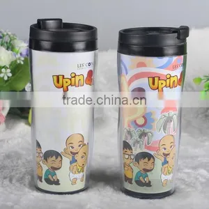 Customized Plastic Coffee Cups Mugs With Lid thumbnail-3