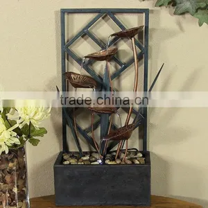 Wandering Leaves Tabletop Water Fountain thumbnail-1