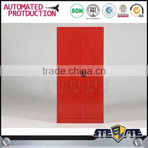 2 Door Steel Clothes Storage Locker Cabinet Metal Closet Wardrobe thumbnail-3